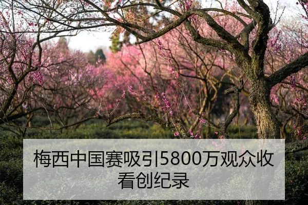 梅西中国赛吸引5800万观众收看创纪录